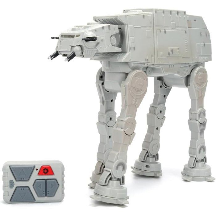Jada - Star Wars - Radiocommandé - AT-AT - Télécommande et Fonctions Complètes de Pilotage - Piles Fournies