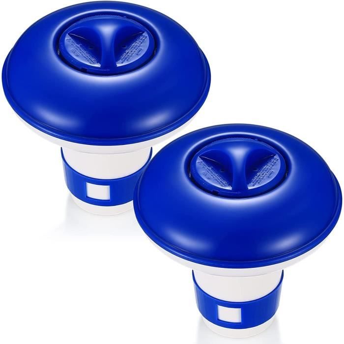 Distributeur De Chlore Flottant Pour Piscine Ou Spa - 12,7 Cm - Avec Réglage De Diffusion Et Capuchon De Sécurité