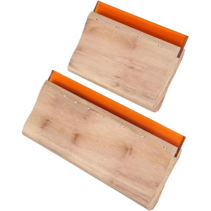 Lot De 2 Raclettes De Cuisine - Pour Nettoyer évier, Plan De Travail Et Légumes - Accessoire Pratique Noir - 6