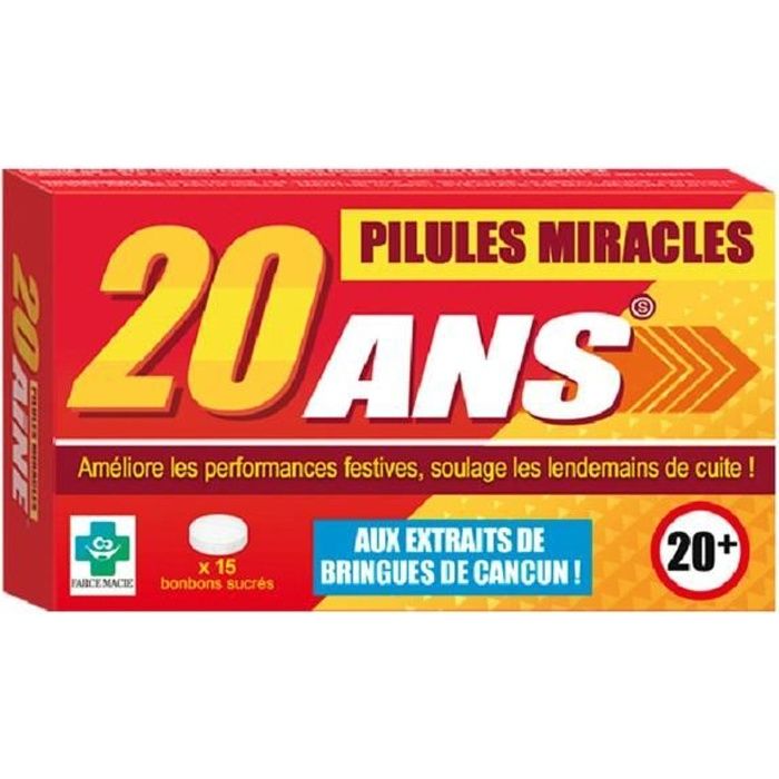 Stc Boite De Medicament Bonbon Humoristique Pilules Miracles Anniversaire Ans Cdiscount Maison