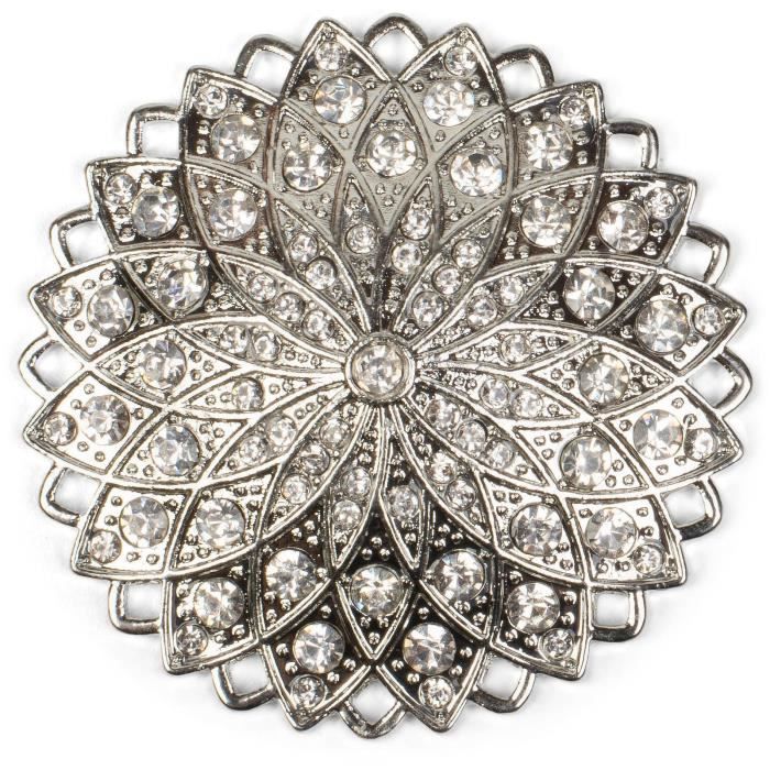 Broche aimant/ée clip pendentif feuille