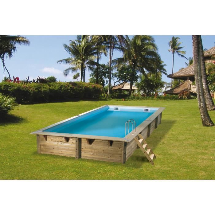 UBBINK Piscine en bois *Livraison Gratuite* 300x555x140 Hors sol, semi enterrée ou enterrée