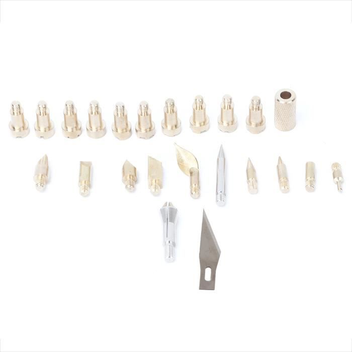 VILLFUL 25 Pièces Kit De Tête De Fer à Souder Conseils De