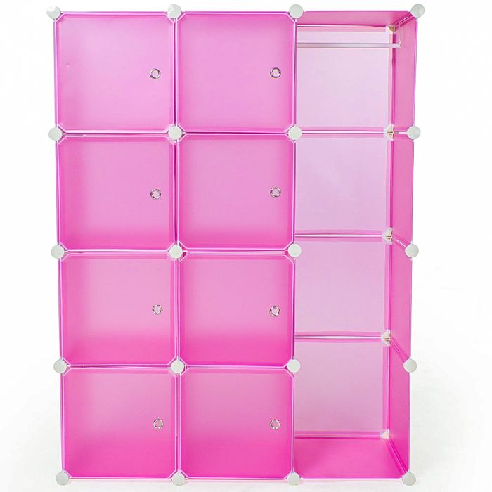 Tectake Armoire De Rangement Systeme Click Modulable En Plastique