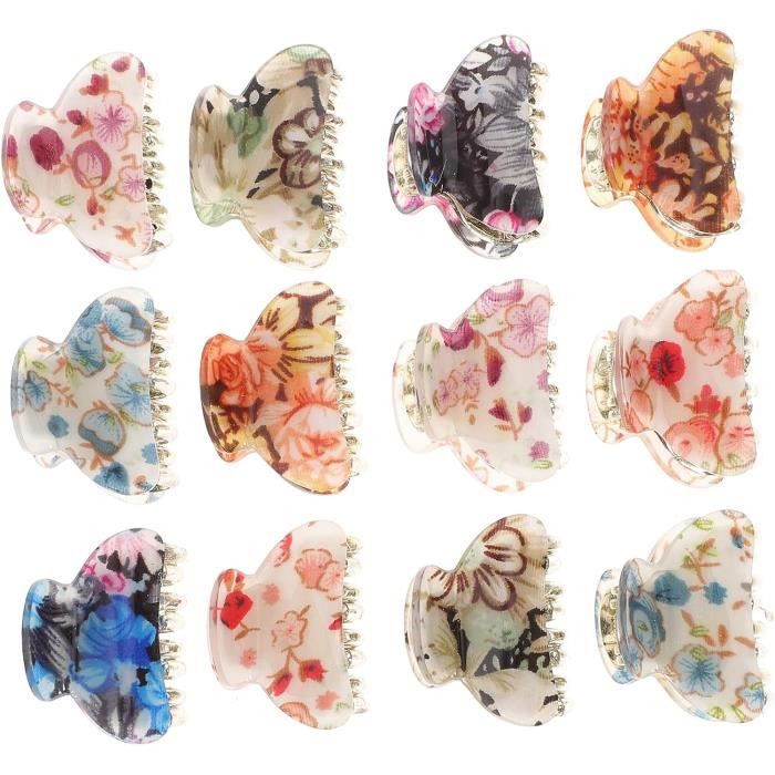 Ipetboom Lot De 12 Mini Barrettes à Cheveux Chapeau - Pinces Mini Cylindre Pour Fêtes Et Déguisements