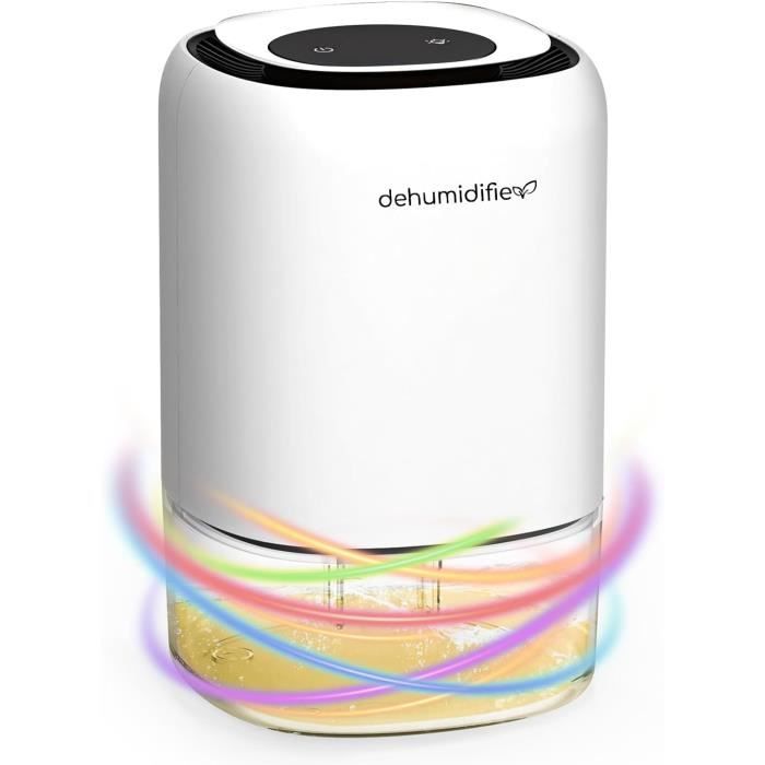 Déshumidificateur 4000ml Électrique - 7 Couleurs, Arrêt Auto, Minuterie 72h, Pour Maison/Chambre/SDB