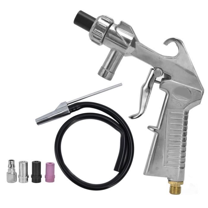 Sableuse Pneumatique Portable - Réservoir 50lb - Pistolet Avec Buse 5mm - Tuyau 4,5m