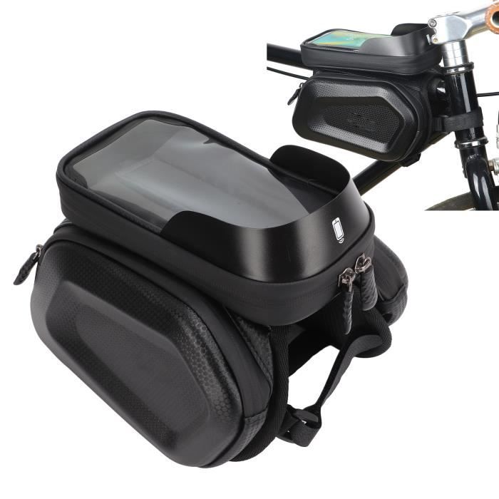 Sacoche De Guidon VGEBY – Imperméable 12x11x16 Cm – 3 Sangles Autoagrippantes Pour VTT Et Vélo De Route