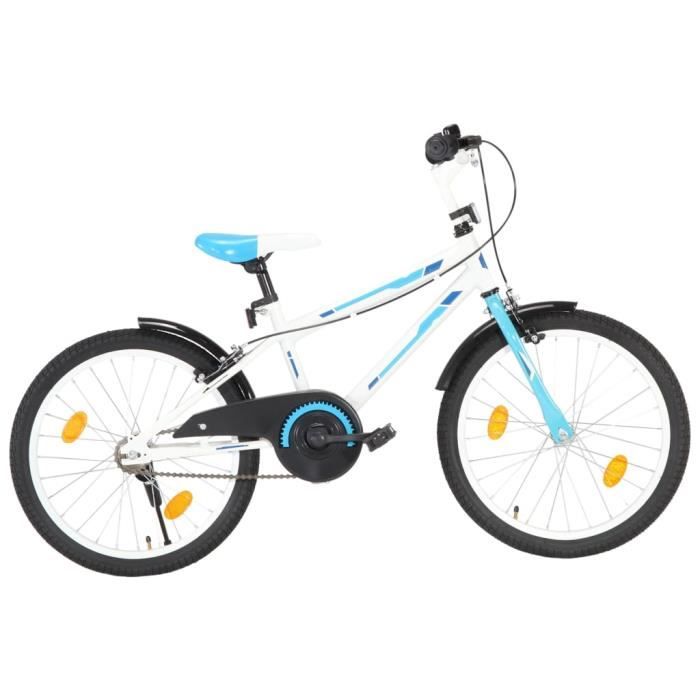(92183)Vélo pour enfants 20 pouces Bleu et blanc