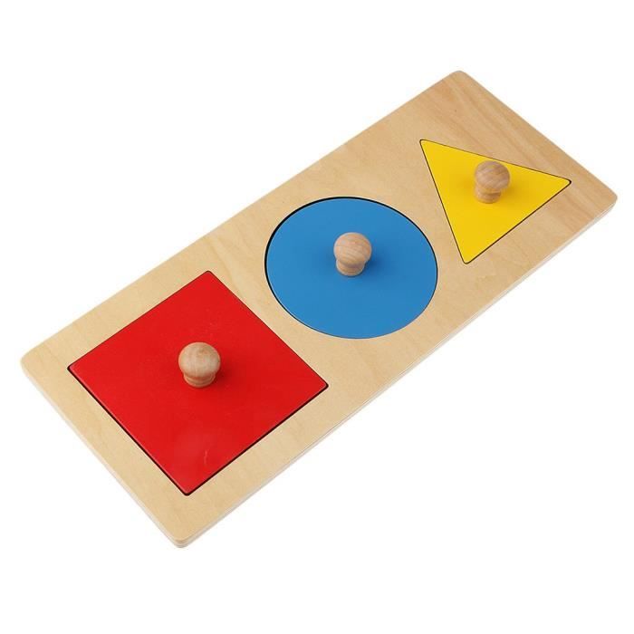 14€12 sur Enfants d'apprentissage en bois bébé Geometry Jouets