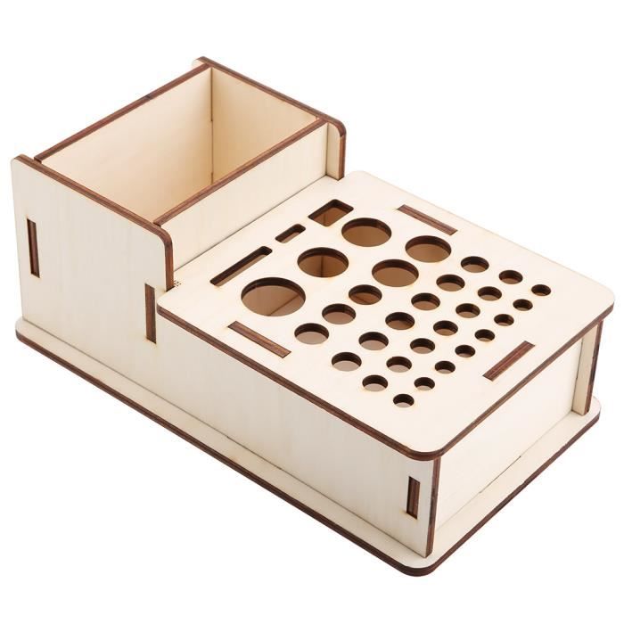 9/16 Compartiments Ensemble De Supports De Rangement En Bois
