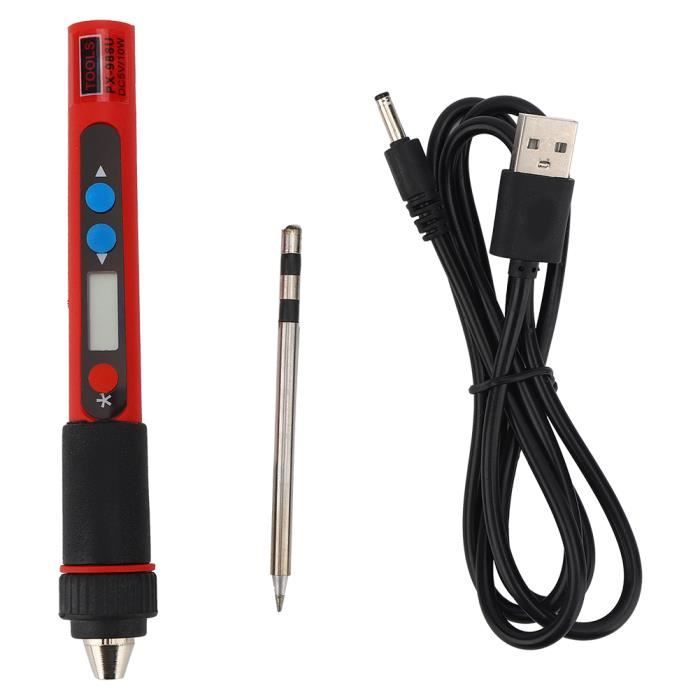 Kit de fer à souder électrique numérique USB, intelligent