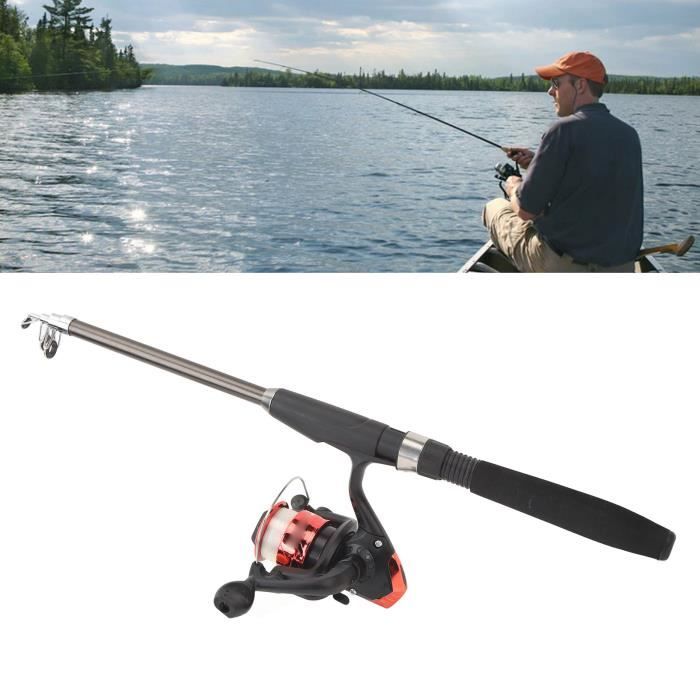 Combo Canne à Pêche/moulinet Profishiency TINYPCSG - 20 Pouces, Argent, 3 Lb, Ultra Portable