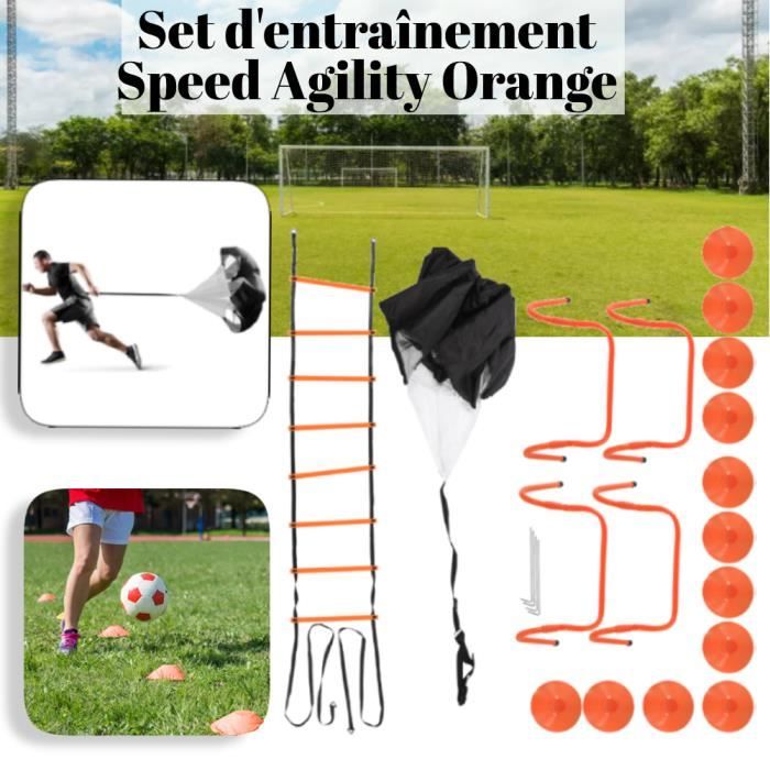 Mirweon Lot De 5 Haies D’Agilité Pour Athlètes – Entraînement De Vitesse Et Coordination – 15 à 50 Cm De Hauteur