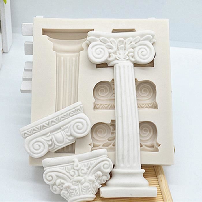 Moule De Bougie Colonne Romaine Diy Moules À Bougies Pilier 3D En
