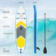 Gonflable Stand Up Paddle, Planche De Surf Antidérapante, glisse d'eau, Planche à pagaie, 305cm x 76cm x 12.7cm-1