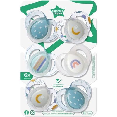 Lot 4 Tétines MAM Original 18-36 Mois - 2 Phosphorescentes, Forme Orthodontique, Silicone Doux