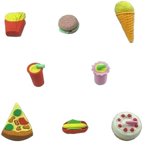 4 Boîtes Lot de Gommes Colorées Style Gomme Kawaii Gomme Enfant, Gommes  Forme de Nourriture Mini Cute Pour écriture,[S84] - Cdiscount Beaux-Arts et  Loisirs créatifs