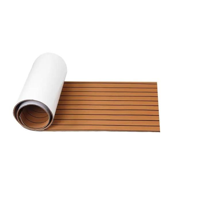 Revêtement de sol en mousse EVA pour plancher de yacht bateau en teck autocollant mat mat 91 x Revêtement de sol en mousse EVA pour plancher de yacht bateau en teck autocollant mat mat 91 x