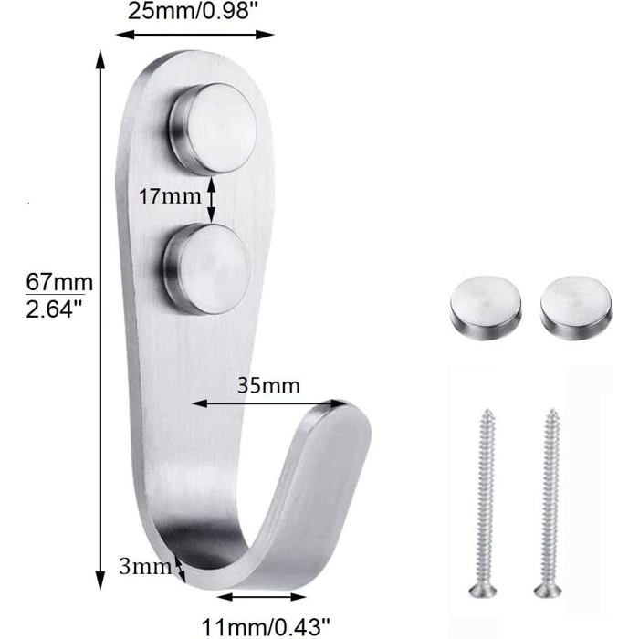 Lot De 5 Supports Muraux En Acier Inoxydable Pour Pommeau De Douche