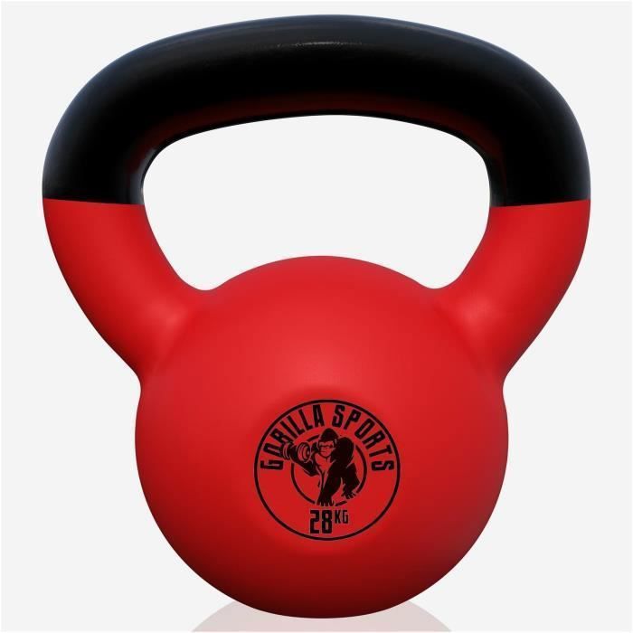 Yes4All 2-20 kg Kettlebell en fonte enduite de Guadeloupe