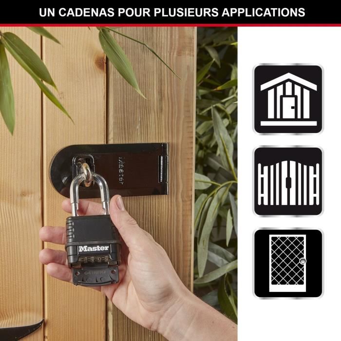 Lot De 6 Cadenas Master Lock 3BLK – Noirs, Clés Différentes, Costauds Et Compacts