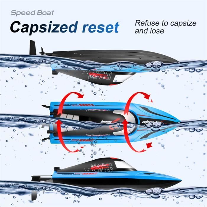 Rc Bateau À Télécommande Bateau For Adultes Et Enfants À 10 Km-H Bateau