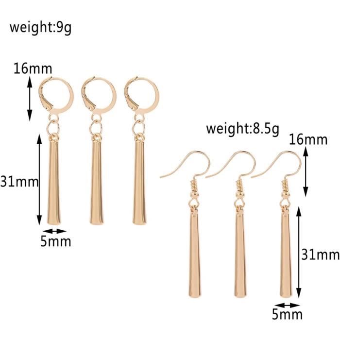Boucles d'oreilles pendantes rondes- Bleues | lesjoanneries