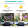 Fontaine solaire Pompe à eau solaire Exécute automatiquement pour bassin ou jardin-2