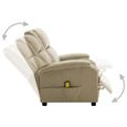 70270Haut de gamme® Fauteuil Relax électrique - Fauteuil de massage pour Salon ou Chambre à coucher - Cappuccino Similicuir-2
