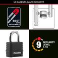 Cadenas Haute Sécurité - MASTER LOCK - M178EURDCC - Combinaison - Zinc - Extérieur - Idéal pour les espaces de rangement-2