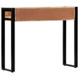 Table Console-Table d'entrée-Table de Salon 90 x 30 x 75 cm Bois de manguier massif-2