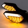 Clignotants LED de Moto Clignotants Avant et ArrièRe pour Moto Yamaha Cruiser Kawasaki Suzuki-2