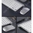 Kit clavier sans fil et Souris sans Fil Ultra-Fin et Silencieux Design Ergonomique pour Ordinateur Portable souris sans fil-2