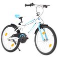 (92183)Vélo pour enfants 20 pouces Bleu et blanc-2