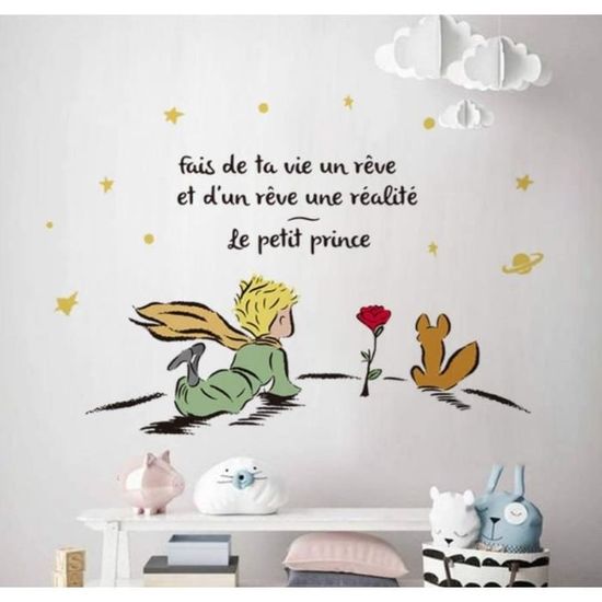 Autocollant Mural Citation Vinyle 'Les Débuts Font Peur' - Amovible - Neuf