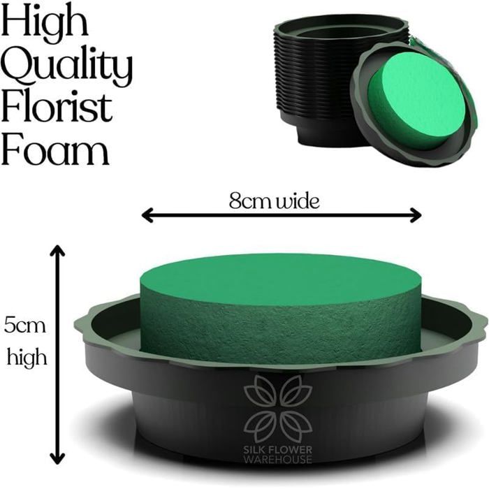 GRASARY Bloc De Ousse Pour Fleurs Artificielles, Briques En Ousse Très Absorbantes, Pour