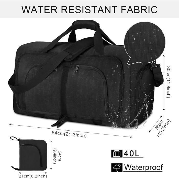 Sac De Voyage Pliable 40L 65L 80L 100L Grand Sac De Sport Homme