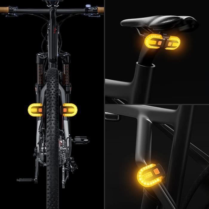 Éclairage Vélo Avant Et Arrière ANTELA Rechargeable USB-C - IPX4 étanche, Certifié StVZO - Phare 1800mAh, Feu Arrière 300mAh
