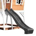 Maison Enfant AXI Max avec Bac à Sable & Toboggan gris | Aire de Jeux pour l'extérieur en marron & blanc-3