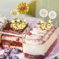DAMILY® Decoration Gateau Anniversaire - Joyeux Anniversaire Cake Topper,Happy Birthday Gateau Decoration,Or Confettis Ballon Star-3