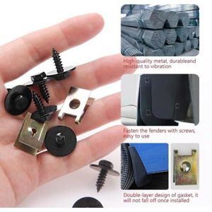 Kit De 10 Clips De Pare-chocs / Carrosserie Pour Peugeot 107 & Toyota - Facile à Installer