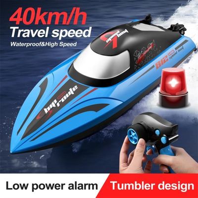 Bateau Télécommandé Pour Enfants - Kayak RC Avec Pagaie Et Lumières LED, Jouet Aquatique 3-12 Ans