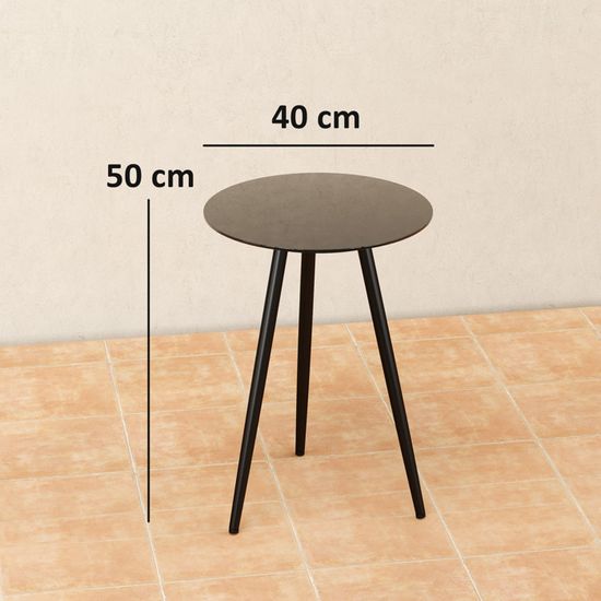 Outsunny Lot de 2 tables d'appoint en polyrattan 66/42 cm rondes résistantes aux intempéries avec plateau en verre en brun | France