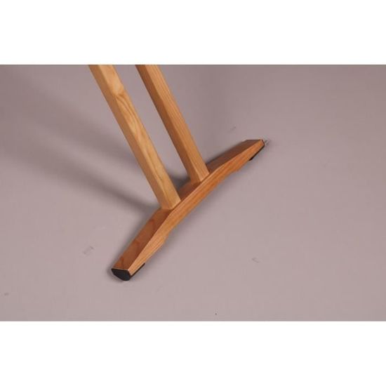 BATIMEX Table à repasser en bois NUBAR 130x47 H92cm housse 100% cotton avec  repose fer et repose centrale vapeur pas cher 