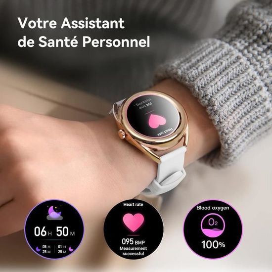 Montre connectée sales femme elegante