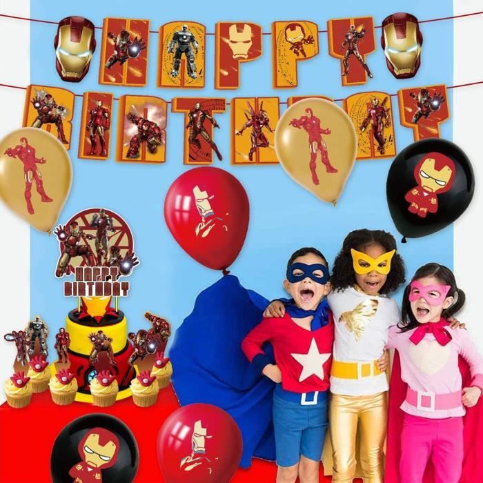 Drapeau Iron Man Marvel - 90x150 Cm - Tissu Synthétique - Pour Intérieur/extérieur