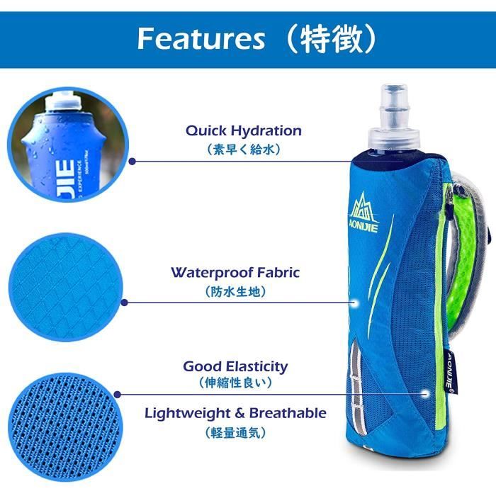 Sac de bouteille main sac avec gourde pliable porte bouteille
