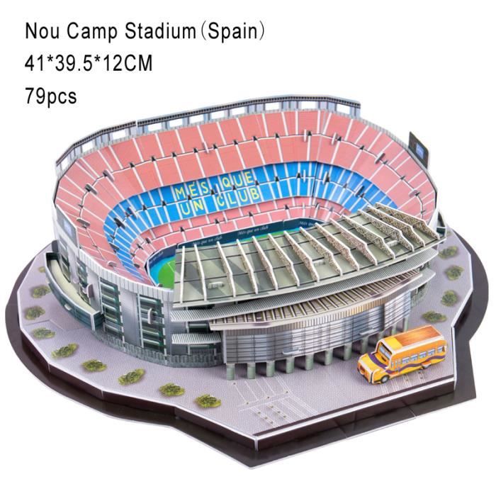 Puzzle 3D du célèbre stade de football - Jouet éducatif pour enfant et Puzzle 3D du célèbre stade de football - Jouet éducatif pour enfant et