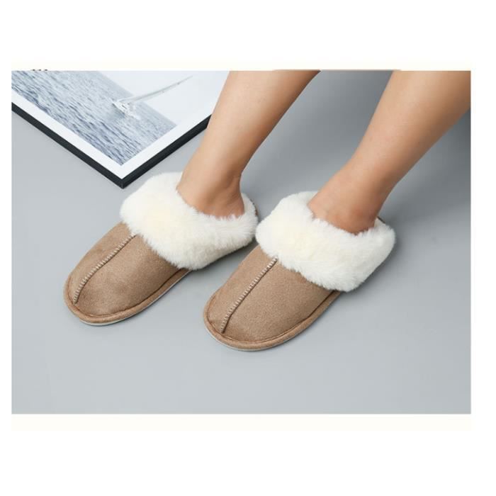 Pantoufles en hotsell cuir pour femme